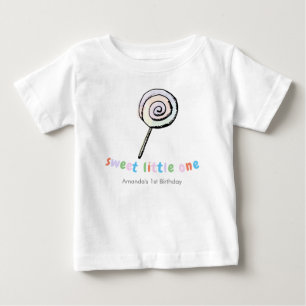Personalised Sweet Little One Baby Girl Kids T-Shirt