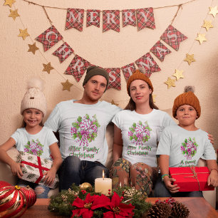 Personalised Sweet Pink Candy Cane Christmas  Toddler T-Shirt