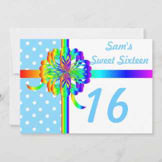 Personalised Sweet Sixteen Invitartion-Customise Invitation