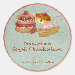 Personalised Sweets Recipe Stickers