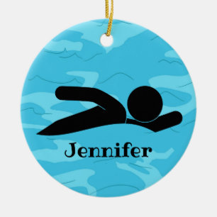 Personalised Swim Design Ornament
