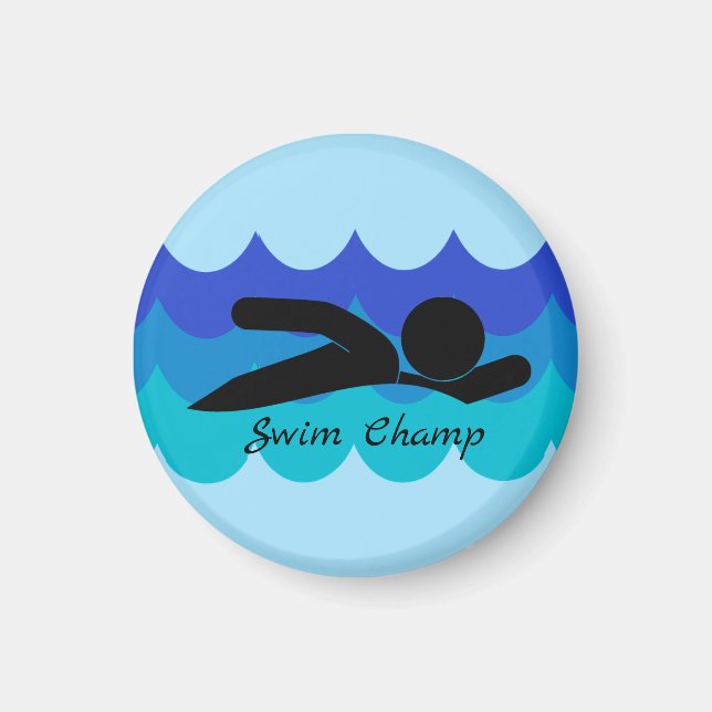 Personalised Swim Magnet (Front)