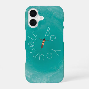 Personalised swimming in the blue ocean iPhone 16 case