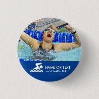 Personalised Swimming Photo Swimmer & Team Name