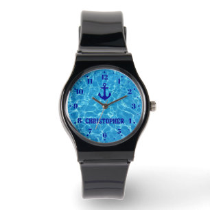 Personalised Swimming Pool Water Anchor Watch