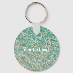 Personalised Swimming Pool Water Key Ring