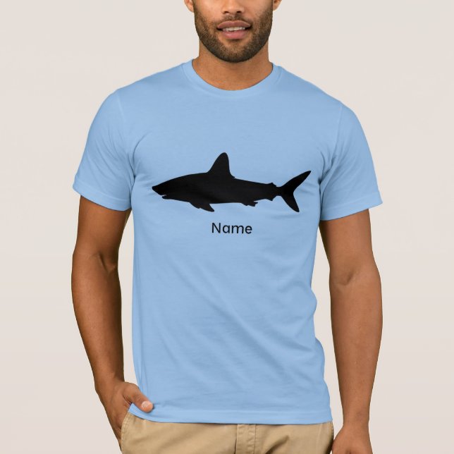 Personalised Swimming Shark T-Shirt (Front)