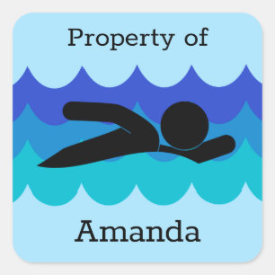 Personalised Swimming Sticker