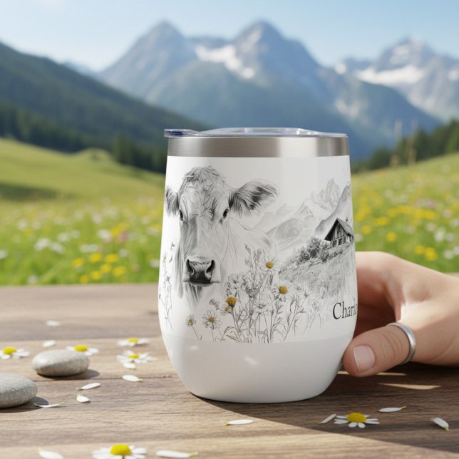 Personalised Swiss Alpine Cow Cottage Gift (Creator Uploaded)
