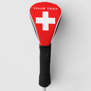 Personalised Switzerland Flag Schweiz Swiss Europe Golf Head Cover
