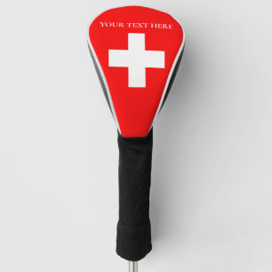 Personalised Switzerland Flag Schweiz Swiss Europe Golf Head Cover