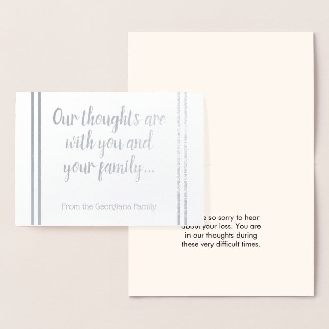 Personalised Sympathy Card (Display)