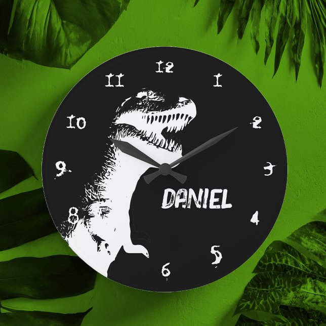 Personalised T-Rex  Large Clock (Creator Uploaded)