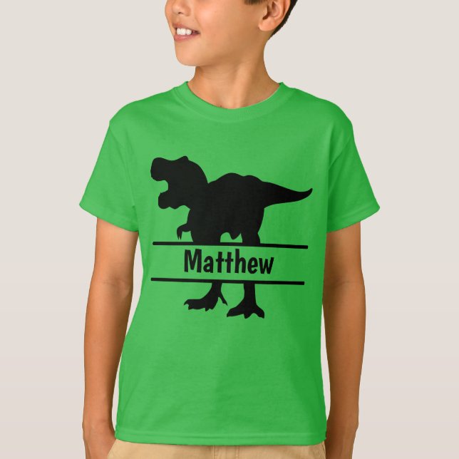 Personalised T-Rex T-Shirt (Front)