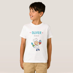 Personalised t shirt for a boy who loves to bake