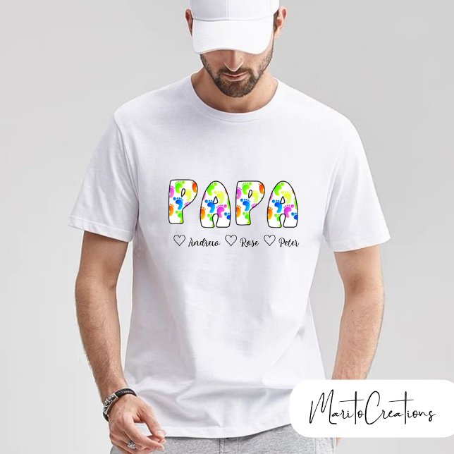 personalised t-shirt for dad with retro lettering  (Creator Uploaded)