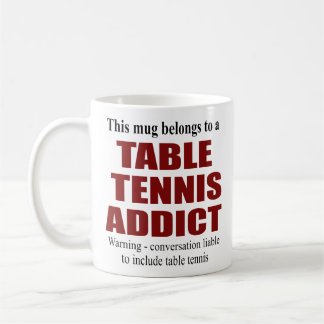 Personalised Table Tennis Gift Coffee Mug