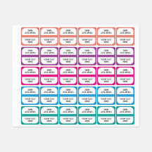 Personalised Tabs Divider Organiser Sticker Labels