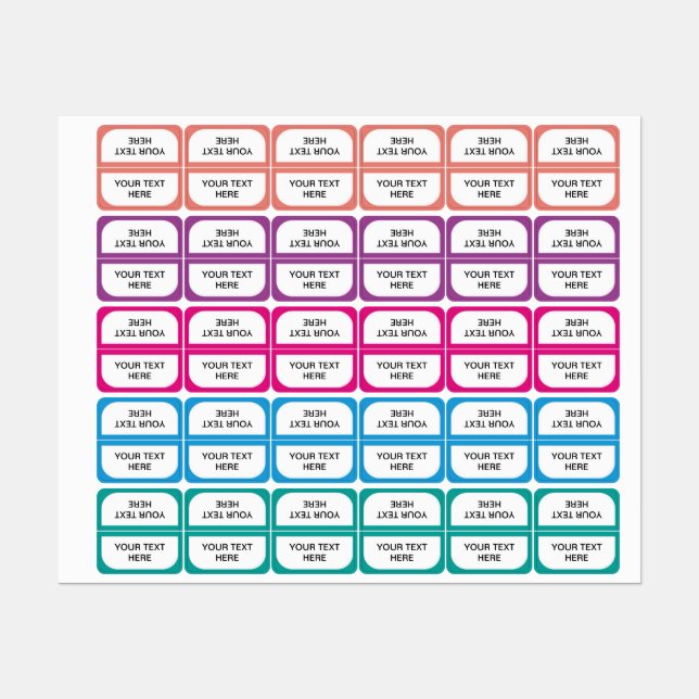 Personalised Tabs Divider Organiser Sticker Labels (Sheet)