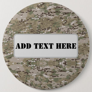 Personalised Tactical Military Camo 6 Cm Round Badge