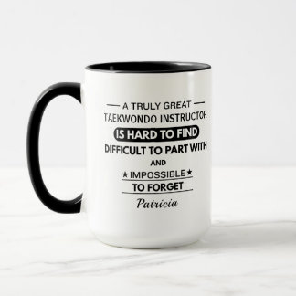 Personalised Taekwondo Instructor Mug