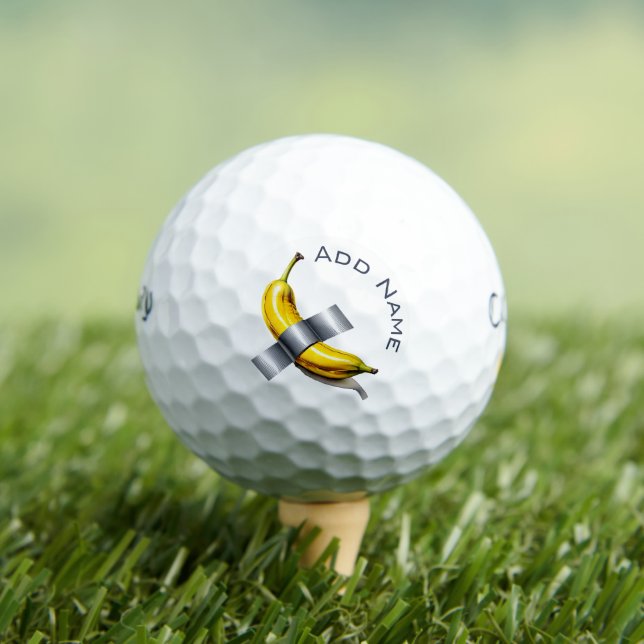 Personalised Taped Banana Callaway Golf Balls (Insitu Tee)