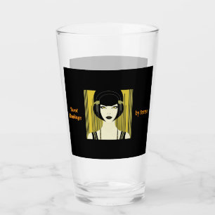 Personalised Tarot Tumbler Art Deco Flapper Girl