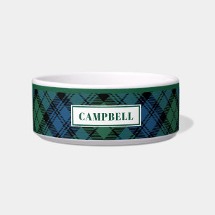 Personalised Tartan Clan Campbell Plaid Pattern Bowl