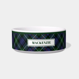 Personalised Tartan Clan MacKenzie Plaid Pattern Bowl