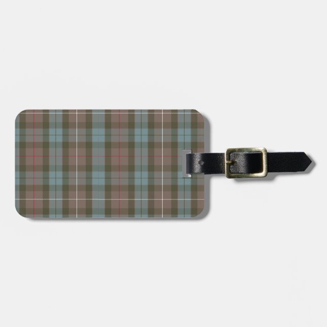 Personalised Tartan Luggage Tag (Front Horizontal)