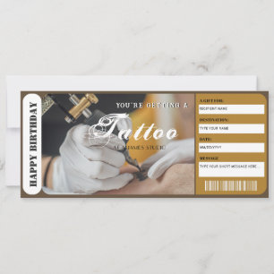 Personalised Tattoo Gift Voucher Template