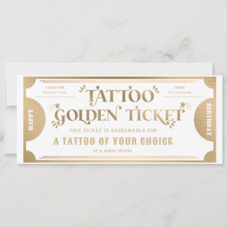 Personalised Tattoo Gift Voucher Template