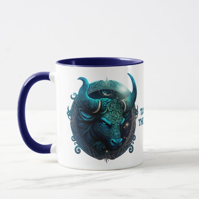 Personalised Taurus The Bull Zodiac Astrology   Mug (Left)