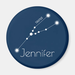 Personalised Taurus Zodiac Constellation Magnet
