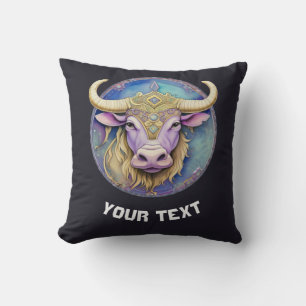 Personalised Taurus Zodiac Cushion