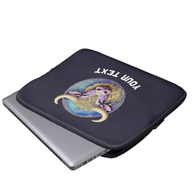 Personalised Taurus Zodiac  Laptop Sleeve (Front Bottom)