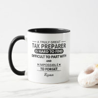 Personalised Tax Preparer Mug