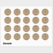 Personalised Tea Light Candle Label Round Sticker (Sheet)