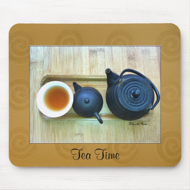Personalised Tea Setting Still Life Photograph  Mouse Mat (Front)