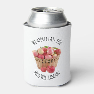 Personalised TEACHER APPRECIATION Apples Can Cooler