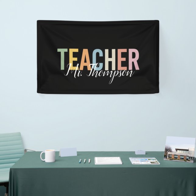 Personalised Teacher Appreciation Back to School  Banner (Tradeshow)