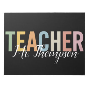 Personalised Teacher Appreciation Back to School  Notepad