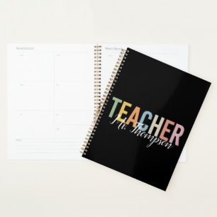 Personalised Teacher Appreciation Back to School  Planner