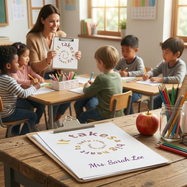 Personalised Teacher Appreciation Clipboard - Spir (Creator Uploaded)