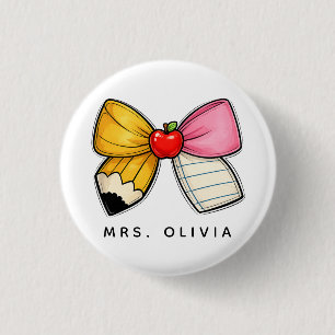 Personalised Teacher Appreciation Custom Teacher 3 Cm Round Badge