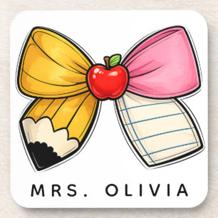Personalised Teacher Appreciation   Custom Teacher Coaster