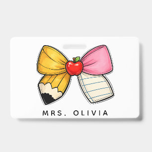 Personalised Teacher Appreciation Custom Teacher ID Badge