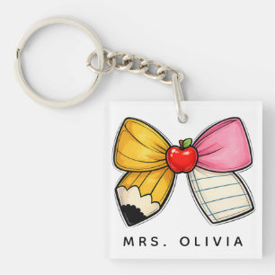 Personalised Teacher Appreciation Custom Teacher Key Ring