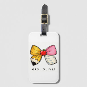 Personalised Teacher Appreciation Custom Teacher Luggage Tag