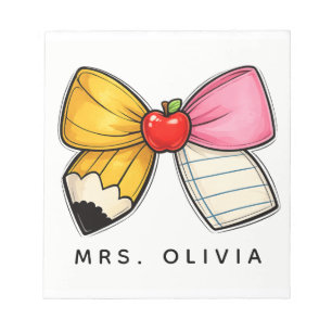Personalised Teacher Appreciation Custom Teacher Notepad